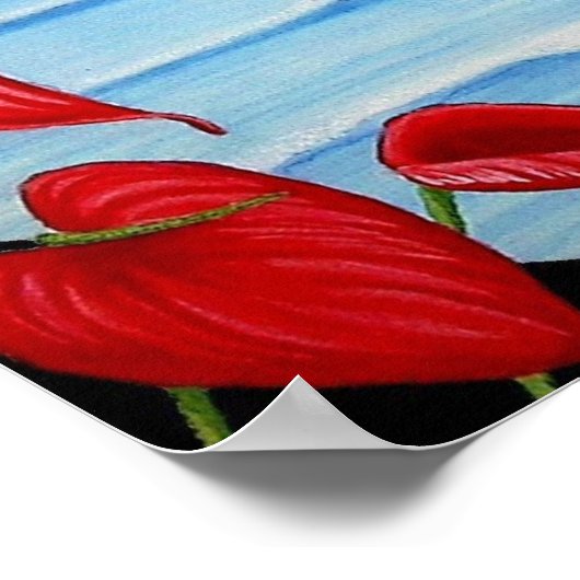 Anthurium Poster (Ecke)
