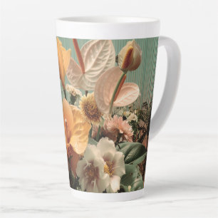 Anthurium und tropische Blumenarrangement Milchtasse