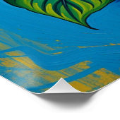 anthurium van gogh style poster (Ecke)