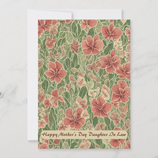 Anthuriums Blume glücklich Muttertag Ankündigung (Vorderseite)