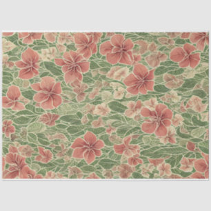 Anthuriums-Blume Vintages ephemeres Muster Seidenpapier