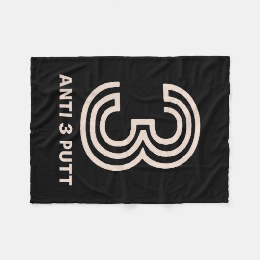 Anti 3 Putt  Fleecedecke (Vorderseite (Horizontal))