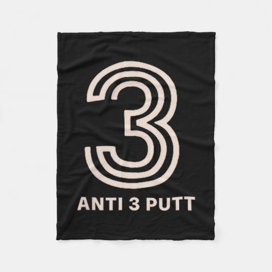 Anti 3 Putt Fleecedecke (Vorderseite)