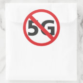Anti-5G-Aufkleber Runder Aufkleber (Tasche)