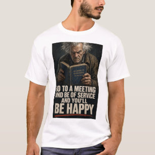 Anti-AA-Geh zu einem Treffen Lustiges T-Shirt
