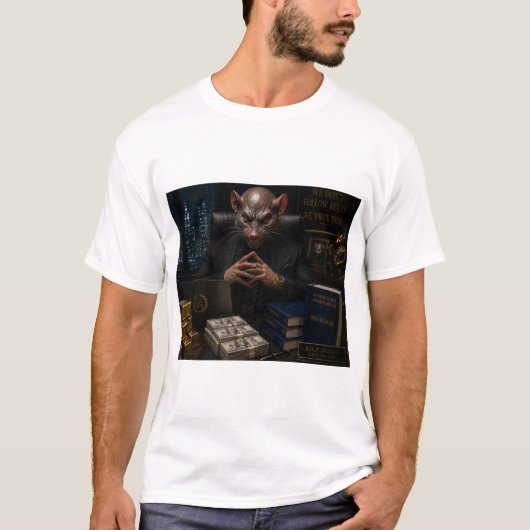 Anti-AA Self-Made-Ratte Basic T-Shirt (Vorderseite)