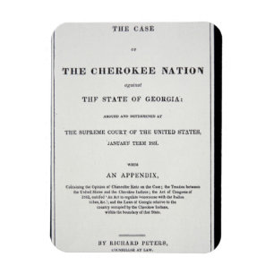 Anti-Abbau Fläche, durch Cherokee Nation, in der Magnet