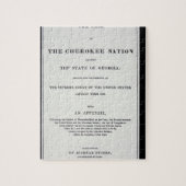 Anti-Abbau Fläche, durch Cherokee Nation, in der Puzzle (Vertikal)