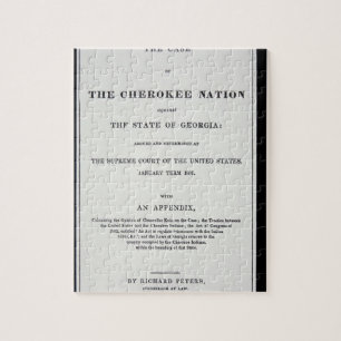 Anti-Abbau Fläche, durch Cherokee Nation, in der Puzzle
