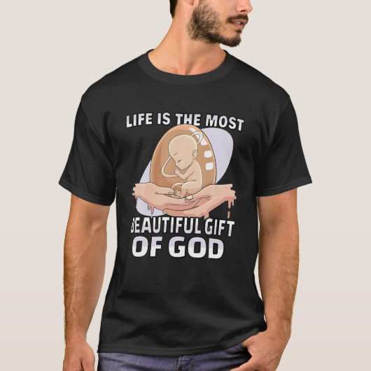 Anti Abortion Pro Life Christlich Pro Life Movemen T-Shirt (Vorderseite)
