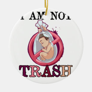 Anti-Abortion Pro-Life-Entscheidung stoppen ungebo Keramik Ornament