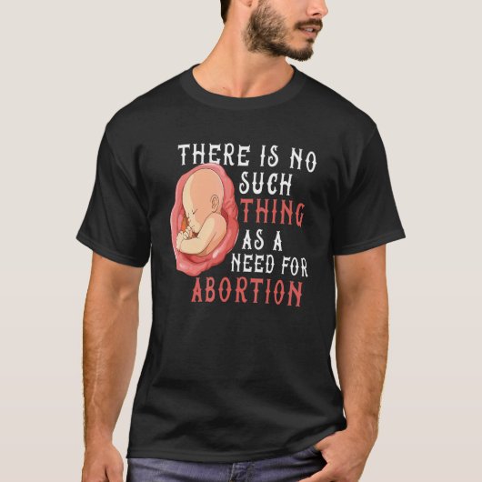 Anti Abortion Pro Life Konservative Ungeborene Leb T-Shirt (Vorderseite)