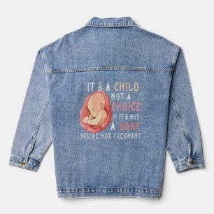 Anti Abortion Pro Life Wahl Stoppt ungeborene Lebe Jeansjacke
