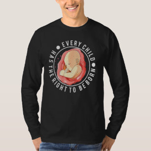 Anti Abortion Pro Life Wahl Stoppt ungeborene Lebe T-Shirt