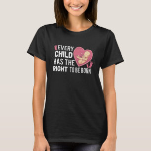 Anti Abortion Pro Life Wahl Stoppt ungeborene Lebe T-Shirt