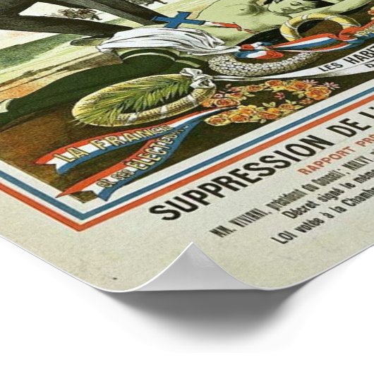 Anti-Absinth-Propaganda Poster (Ecke)