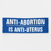 Anti-Abtreibung ist gegen Uterus Banner (Horizontal)