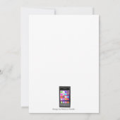 Anti Aging Phone App Geburtstag Einladung (Rückseite)