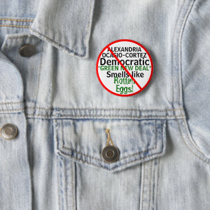 Anti-Alexandria Ocasio-Cortez Green New Deal Button