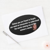 Anti Alexandria Ocasio-Cortez Ovaler Aufkleber (Umschlag)