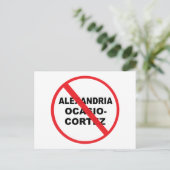 Anti Alexandria Ocasio-Cortez Postkarte (Stehend Vorderseite)
