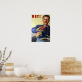 Anti-Alkohol UdSSR Sowjetunion Russland Vintage Po Poster (Küche)