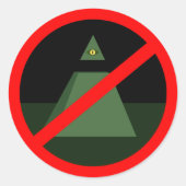 Anti Allseeing Eye Sticker (Vorderseite)