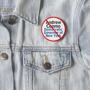Anti Andrew Cuomo Demokrat Gouverneur von New York Button