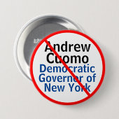 Anti Andrew Cuomo Demokratischer Gouverneur von Ne Button (Vorne & Hinten)
