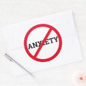 Anti-Angst Runder Aufkleber (Umschlag)