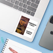 Anti-Apartheid-Umweltschützer Aufkleber (Laptop mit iPhone)