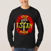 Anti-asiatischer Rassismus Aapi-Unterstützung Stop T-Shirt (Vorderseite)