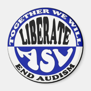Anti-Audism Knopf Magnet