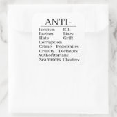 Anti-Aufkleber Quadratischer Aufkleber (Tasche)