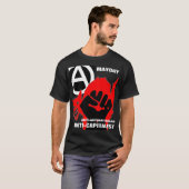 Anti-autoritärer Anti-kapitalist Maitag-T - Shirt (Vorne ganz)