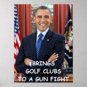 Anti-Bama-Poster Poster (Vorne)
