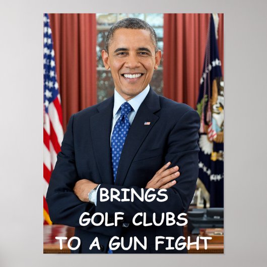 Anti-Bama-Poster Poster (Vorne)