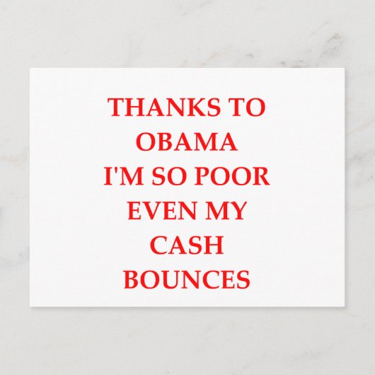 Anti-Bama-Witz Postkarte (Vorderseite)