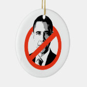ANTI-BARACK OBAMA - KERAMIK ORNAMENT (Rechts)