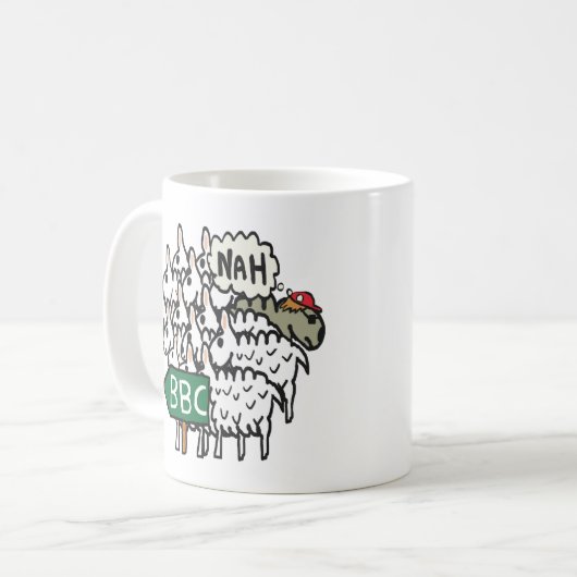 Anti BBC Kaffeetasse (Vorderseite Links)