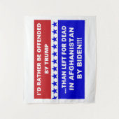 Anti Biden Afghanistan Left For Dead Wandteppich (Vorderseite)