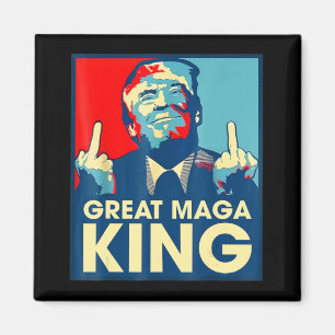 Anti Biden Der große Maga König Lustig Trump Ultra Magnet