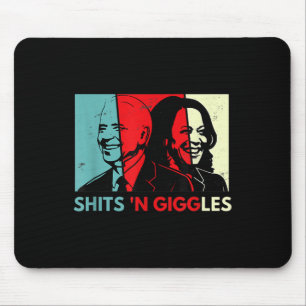 Anti Biden Harris S &#';n Giggles politisches Gesc Mousepad