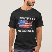 Anti+Biden lustig republikanisch-patriotisch T-Shirt (Vorderseite)
