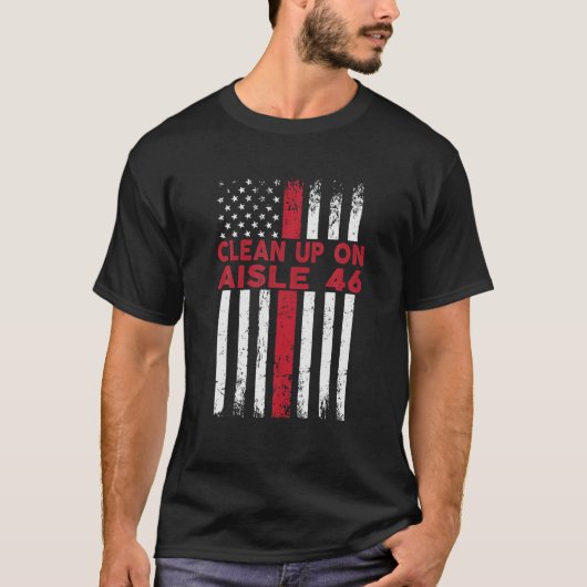 Anti-Biden - Saubermachen am Gang 46 - Aufprallbid T-Shirt (Vorderseite)