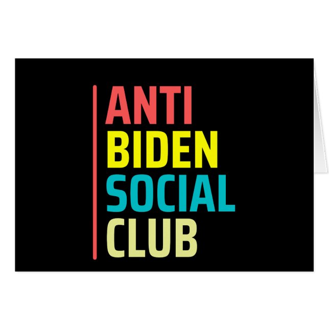 Anti Biden Social Club (Vorderseite (Horizontal))