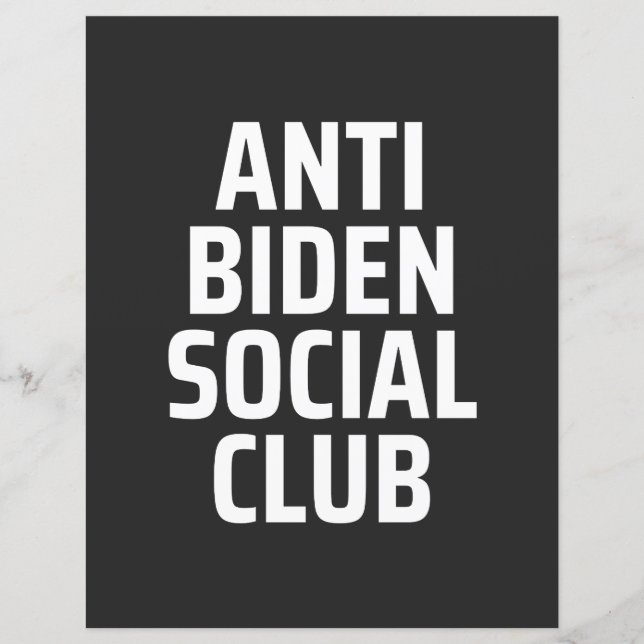 Anti Biden Social Club (Vorderseite)