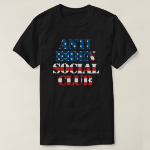 Anti Biden Social Club Anti Joe Biden Flagge d T-Shirt
