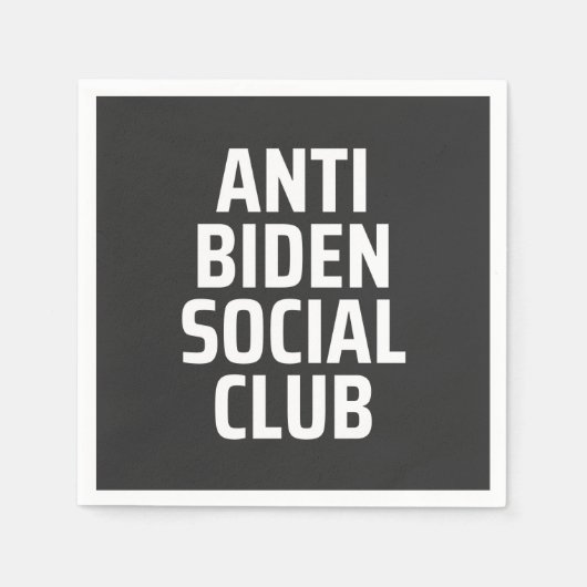 Anti Biden Social Club Serviette (Vorderseite)
