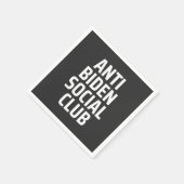Anti Biden Social Club Serviette (Ecke)
